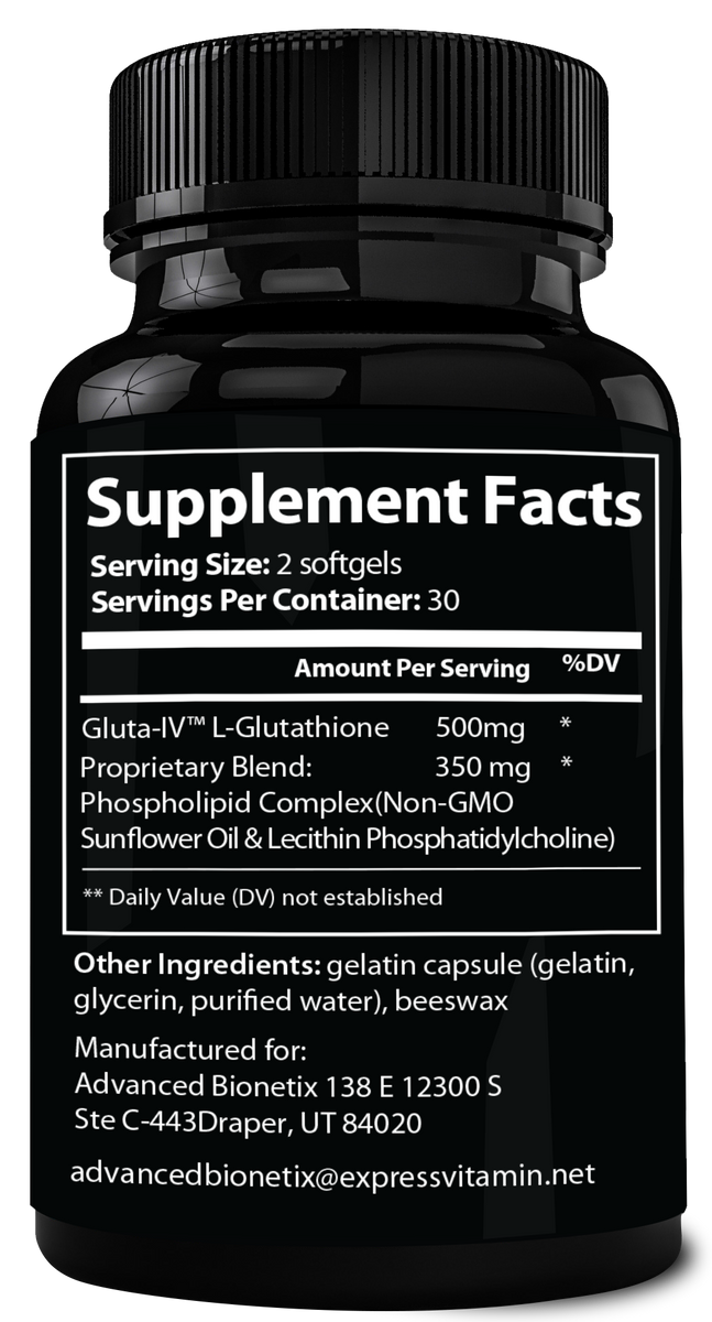 Advanced Bionetix Liposomal Glutathione Supplement Antioxidant Supplem   Express Vitamin
