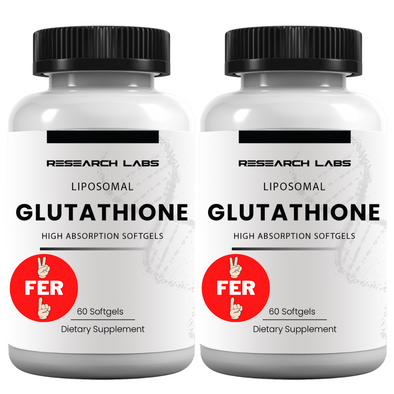 Research Labs Liposomal Glutathione Supplement w/Gluta-IV™, 2 fer 1 Ad.  60 Total Liposomal Softgels