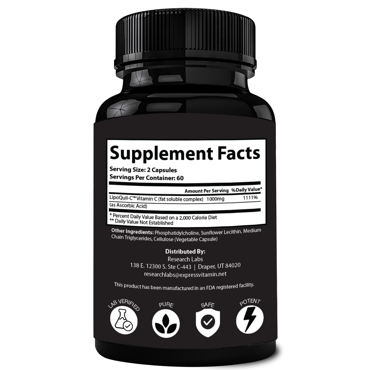 vitamin c lipid soluble Research Labs Liposomal Vitamin C Supplement w/Enhanced Absorption Lip –  Express Vitamin