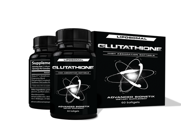 Advanced Bionetix Liposomal Glutathione Supplement Antioxidant Supplement w/Gluta-IV™, Enhanced Absorption Over Powder Glutathione. 60Total Liposomal Softgels